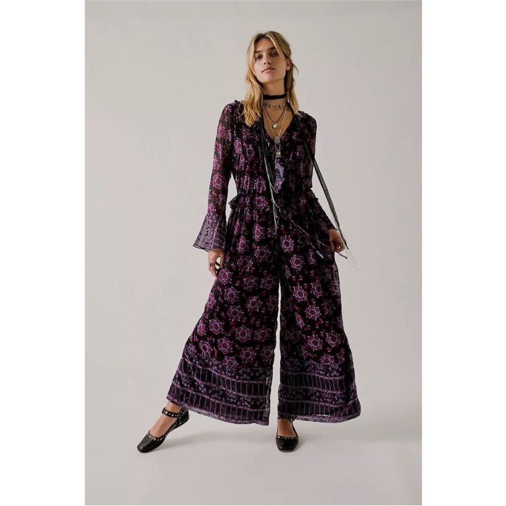 Free People x Anna Sui Cassiel Printed Jumpsuit